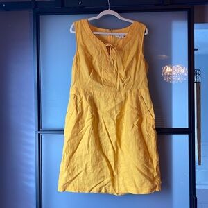 Gold Linen Sundress